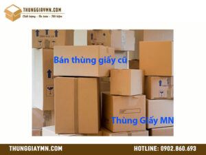 Bán thùng giấy cũ