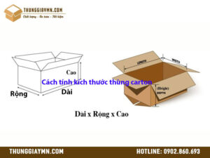Cách tính kích thước thùng carton