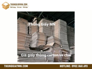 Giá giấy thùng carton ve chai