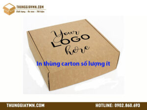 In thùng carton số lượng ít
