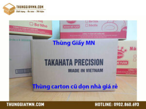 Thùng carton cũ dọn nhà giá rẻ