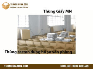 Thùng carton đựng hồ sơ văn phòng