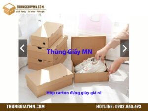 Hộp carton đựng giày giá rẻ