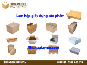 Làm hộp giấy đựng sản phẩm