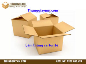 Làm thùng carton lẻ