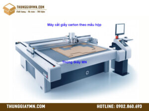 Cắt giấy theo kích thước và kiểu dáng hộp