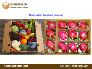 Thùng carton đóng hàng nông sản