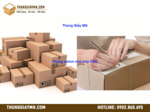 Thùng carton nhỏ ship COD