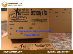 In thùng carton giá rẻ số lượng ít