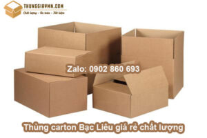 Thùng carton Bạc Liêu giá rẻ chất lượng
