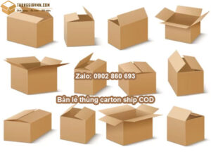 Bán lẻ thùng carton ship COD