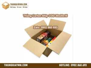 Thùng Carton Ship COD 30x20x15