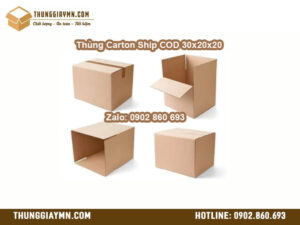 Thùng Carton Ship COD 30x20x20