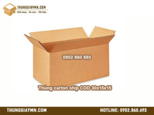 Thùng carton ship COD 30x15x15