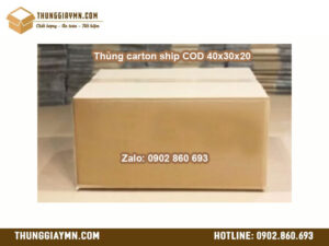 Thùng carton ship COD 40x30x20