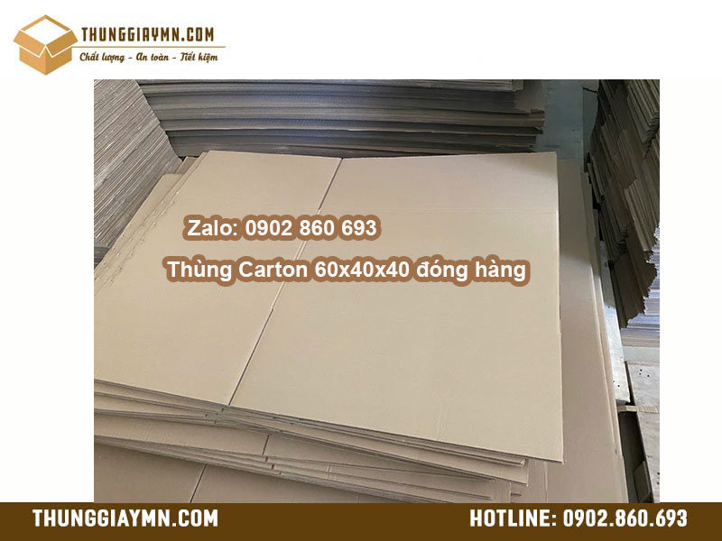 Thùng Carton 60x40x40 đóng hàng