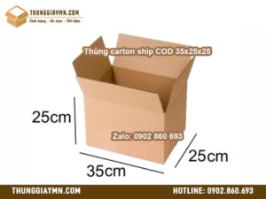 Thùng carton ship COD 35x25x25