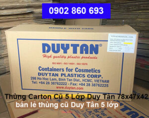 Thùng Carton Cũ 5 Lớp Duy Tân 78x47x42