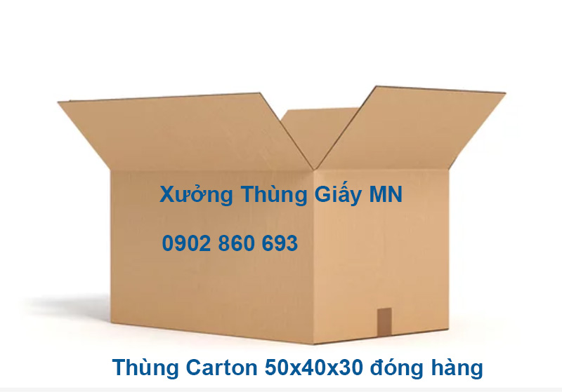 Thùng Carton 50x40x30 đóng hàng