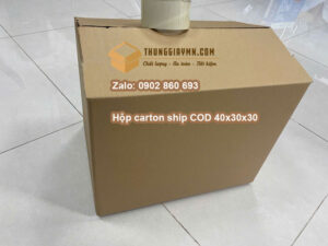 Thùng carton ship COD 40x30x30